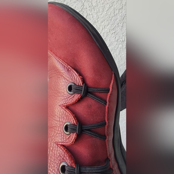 Arche Women's Bordeaux Leather Moccasins - Picture 6 of 12